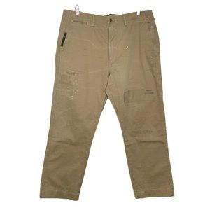 Polo Ralph Lauren Distressed Chino Khaki Pants 38x32